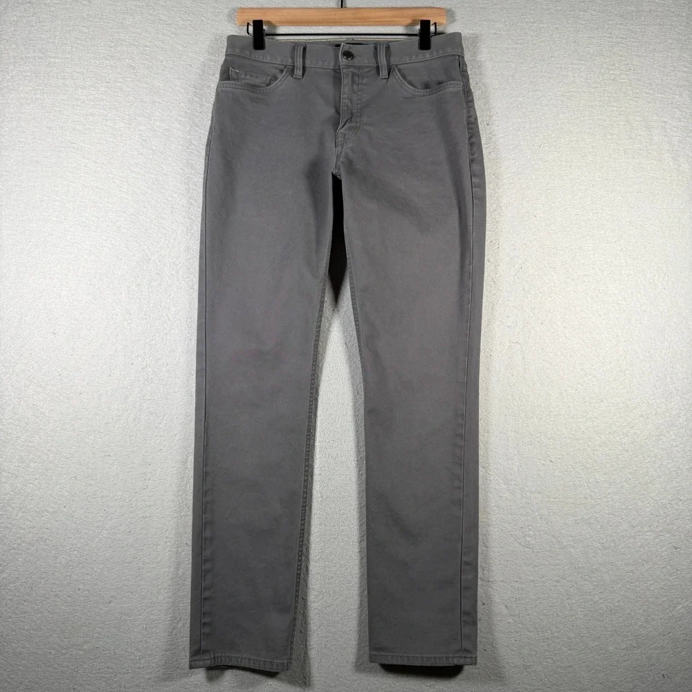 Banana Republic Traveler Slim Twill Pants Mens 30x30 Blue‎ Grey 736 Fall 22